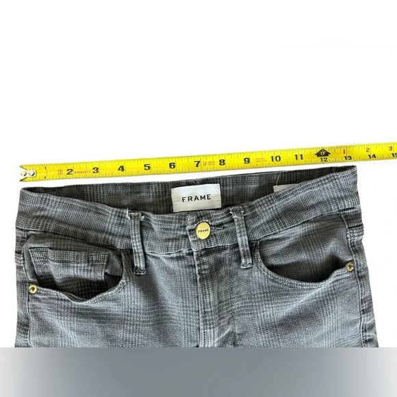 Ladies Frame Super Stretch, High Rise, Bootcut Crop Denim, Size 25 - Picture 4 of 5